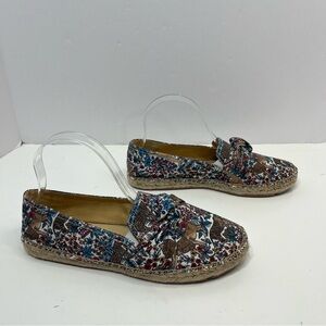 TALBOTS Jungle Cat slip on Loafers flats shoes women’s size 7.5 M boat shoes